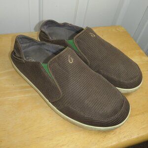 Olukai Nohea Mesh Men US Size 10.5/EU 43.5 Brown Slip On Casual Shoes